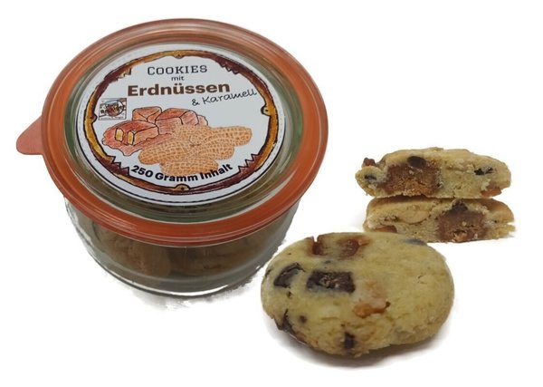 Erdnuss-Karamell-Cookies